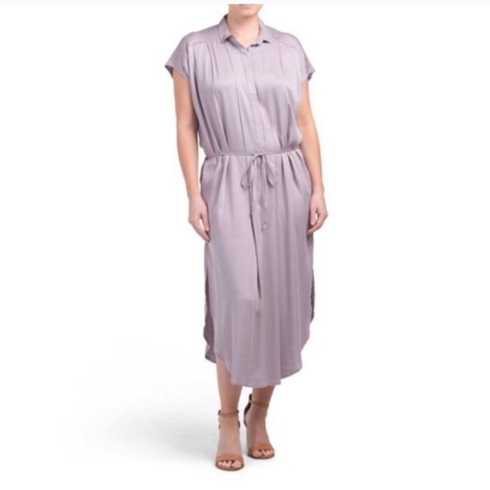Young Fabulous and Broke Shirt Dress in Lavender